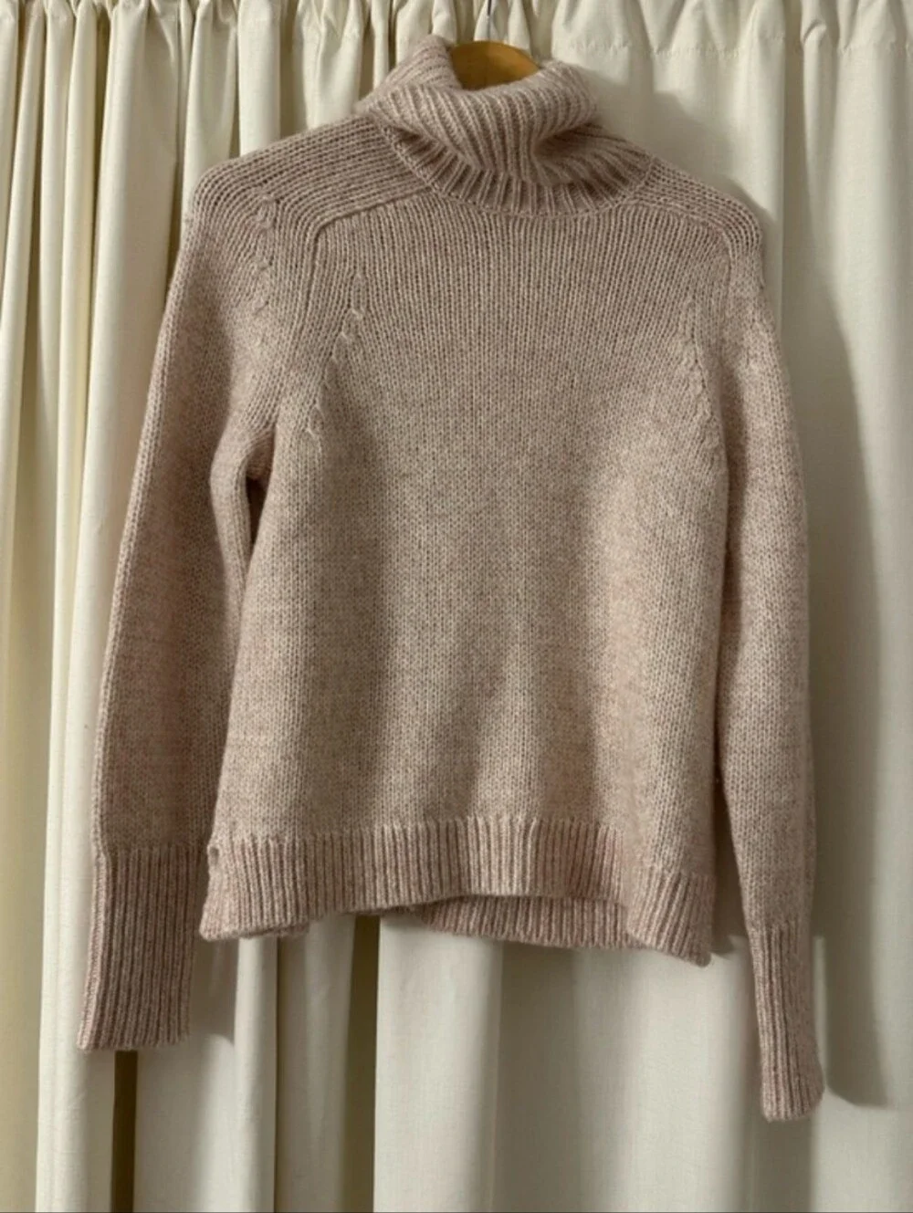 J. Crew Marled Classic Wool Blend Turtleneck Sweater